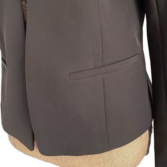 EUC Halogen Nordstrom Black Classic Open Buttonless Blazer - Small - Picture 4 of 7